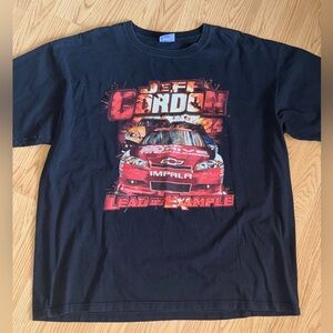 Jeff Gordon #24 NASCAR T-Shirt – Men’s 2XL – Double-Sided Racing Graphic – Black